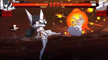 Kill la Kill If PS4: Satsuki Kiryuin VS Ragyo Kiryuin Gameplay