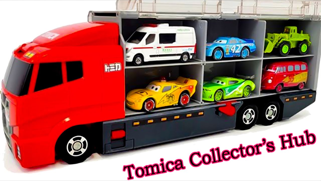 トミカ☆世界の高級な車のミニカーを開封してコンボイへ収納！ホンダ スプランキもある☆Tomica 