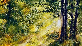 Atmospheric Landscape Painting Tutorial in Watercolour
