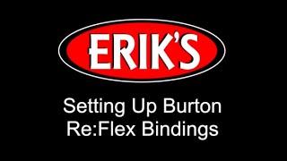 Set Up Burton Bindings Re:Flex