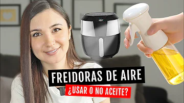 ¿Se añade aceite a la freidora de aire?