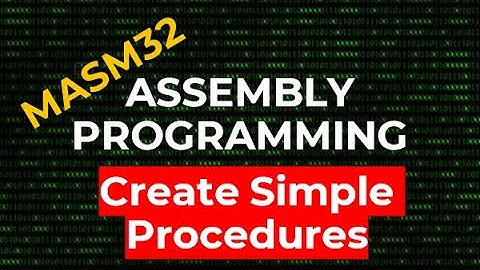 How to Create Simple Procedure without Parameters | MASM32 Assembly Programming
