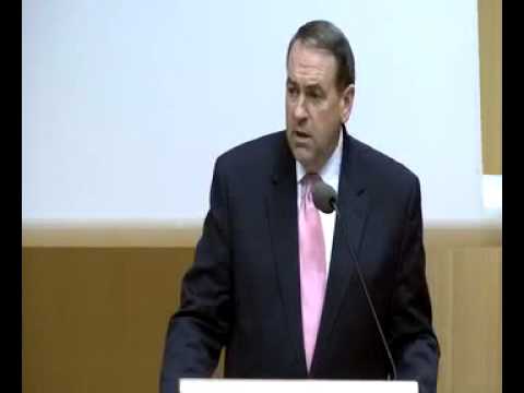 Mike Huckabee at Knesset hosted by Danny Danon
