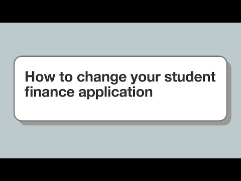 How to change your student finance application