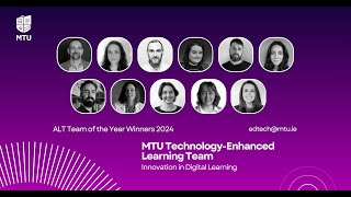 ALT Awards (Extended Version) for Teams/Institutions 2024 - Technology Enhanced Learning, MTU Cork