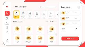 Buger Home UI Dashboard Design 2020 | Free Template Download in Adobe XD