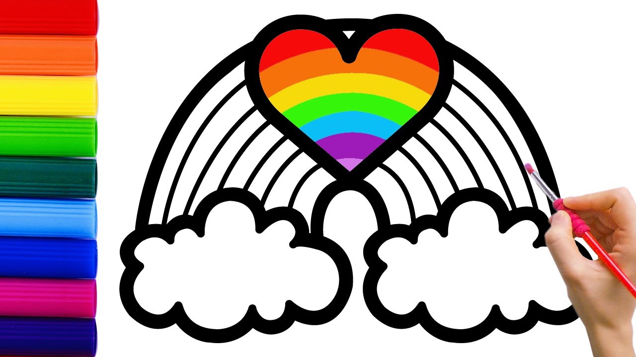 Rainbow Drawing,Painting and Coloring for Kids. BeeBee TV.