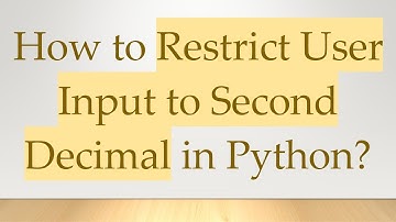 How to Restrict User Input to Second Decimal in Python?