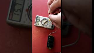 Bill Lawrence 'Tar Back' pickups Resistance