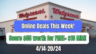 Walgreens Online Deals! | Easy Money Maker Deals! | Get $55 Worth for FREE+ $10 MM! 4/14-4/20/24