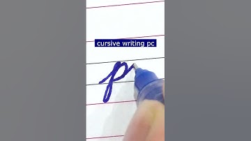 How to write small letter pc | Cursive writing a to z #cursivewriting #handwriting  #shorts #cursive