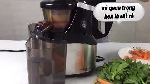 Hướng Dẫn Ép Cà Rốt Bằng Máy Ép Chậm Cà Rốt Midimori MDMR-999