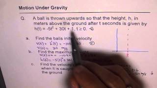 Motion Under Gravity Derivative Application