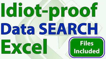 Search for and View Data using a Form in Excel - Idiot-Proof Excel - Part 6