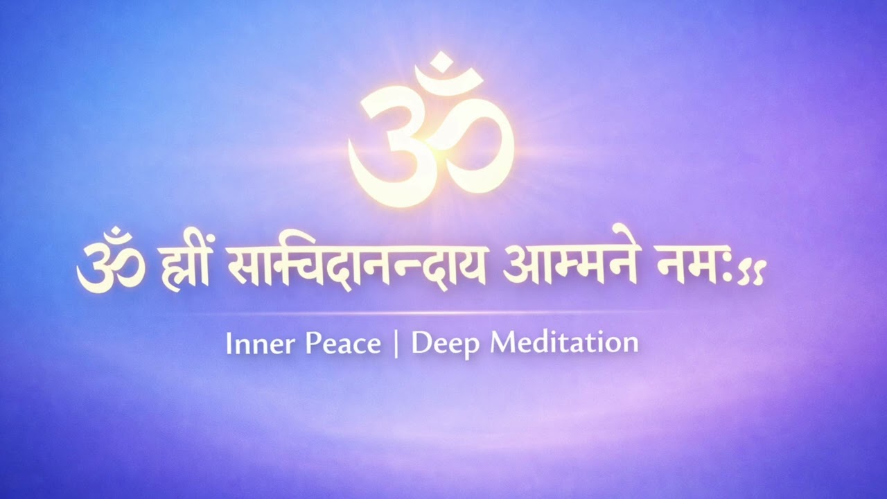 ॐ ह्रीं सच्चिदानन्दाय आत्मने नमः॥ | Inner Peace | Deep Meditation Mantra