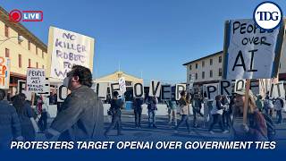 WATCH LIVE | Protesters Demand OpenAI Cut Pentagon, ICE Ties At DevDay