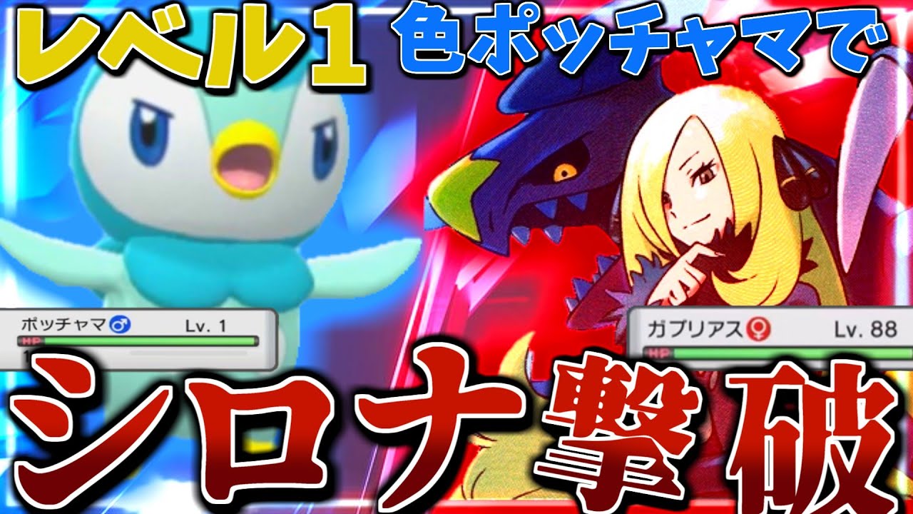 ポケモンbdsp 色違いレベル1ポッチャマで最終強化シロナ倒してみた ゆっくり実況 Youtube ポケモンbdsp 色違いレベル1ポッチャマで最終強化シロナ倒してみた ゆっくり実況 Youtube