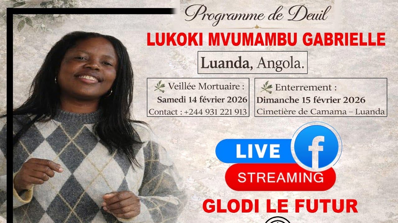 En Direct du Cimetiere de Benfica ... Adeus Gabrielle Lukoki