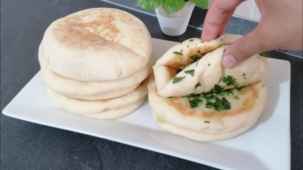 ⁣Pane arabo: il pane più delizioso e facile che puoi fare! Niente forno! Morbido e soffice.