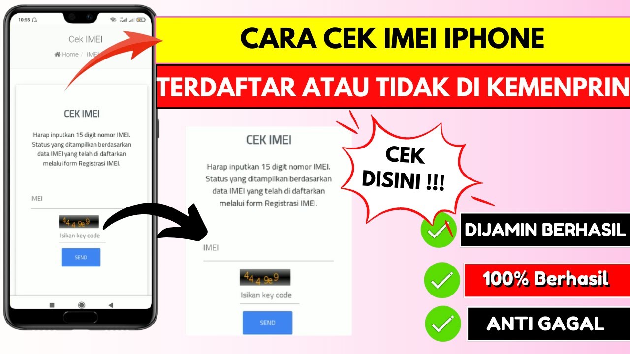 Cara Cek Imei Iphone Terdaftar di Kemenperin Tidak - YouTube