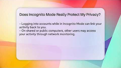 Does Incognito Mode Really Protect My Privacy? - Everyday-Networking