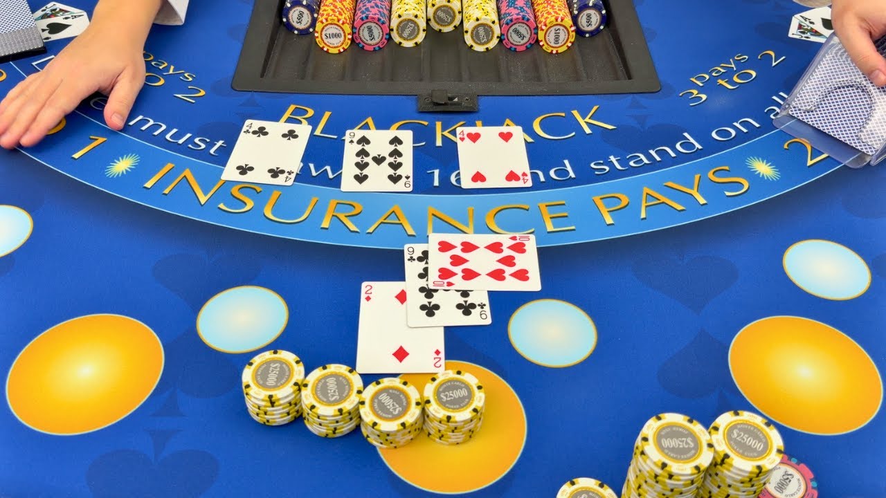 I WENT ON A MASSIVE BLACKJACK WIN STREAK & WON $800,000 ON ONE DOUBLE DOWN BET IN INSANE SESSION!