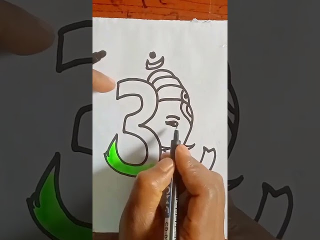 Ganesh God bless you dekho like Karo #art #drawing  ❣️❣️❣️😘😘#subscribe class=