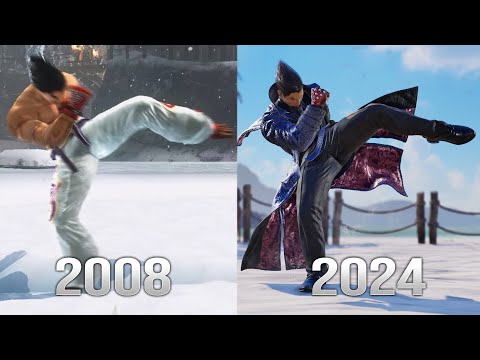 Evolution of Kazuya Twin Fang Double Kick Combo (Tekken 6~8)