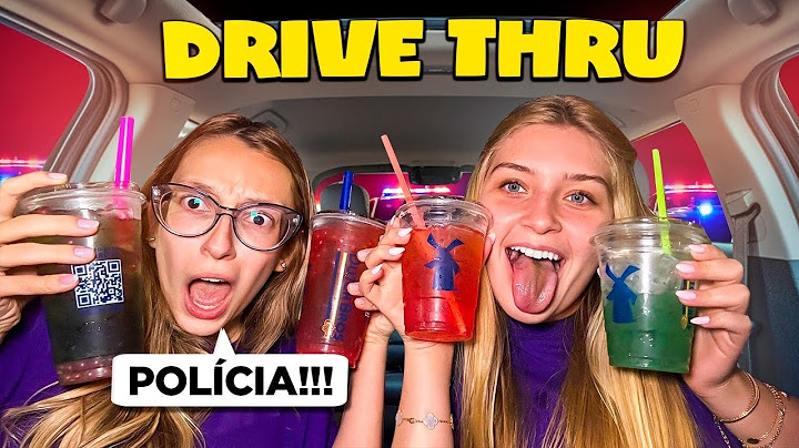 PEDINDO E COMENDO TUDO QUE A POLÍCIA PESSOA DA FRENTE PEDIU NO DRIVE THRU COM MINHA AMIGA MISS GIRL