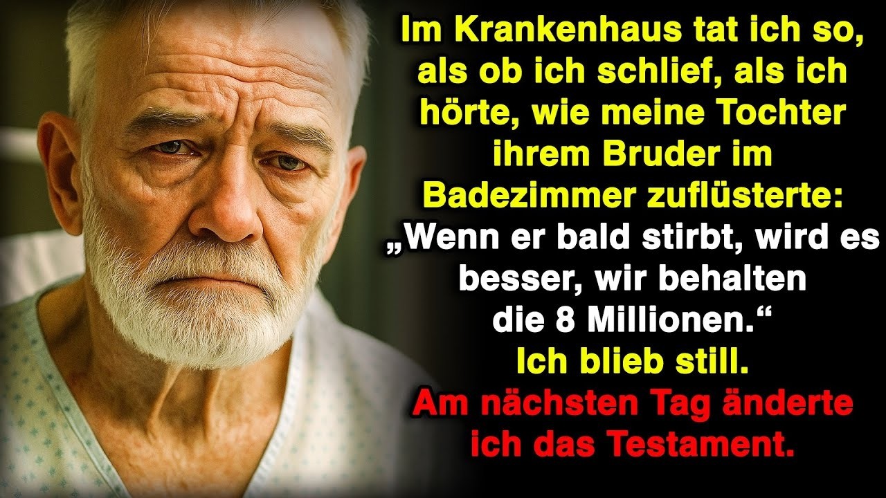 Im Krankenhaus flüsterte meine Tochter  „Wenn er bald stirbt, wird es viel besser!“ Dann tat ich