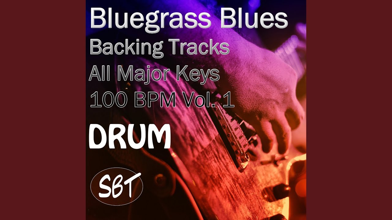 Bluegrass Blues Drum Backing Track in C Major 100 BPM, Vol. 1 - YouTube