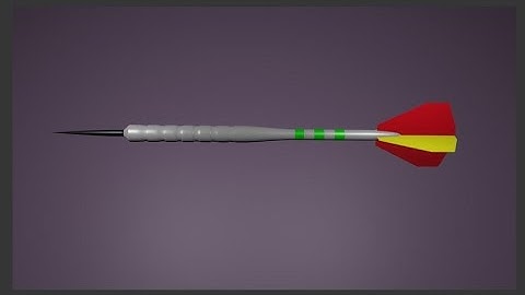 how to make a dart / darts in blender 3d v2.77 : spoken tutorial (beginner ,+)