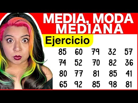 Medidas de Tendencia Central (media, mediana y moda) - Ejercicio 1