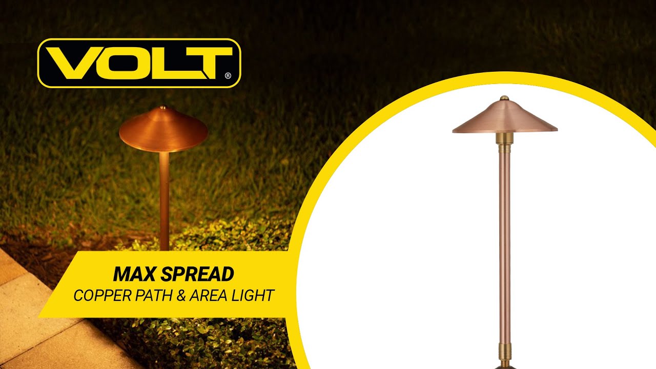 Max Spread Copper Path Light | VOLT® Lighting
