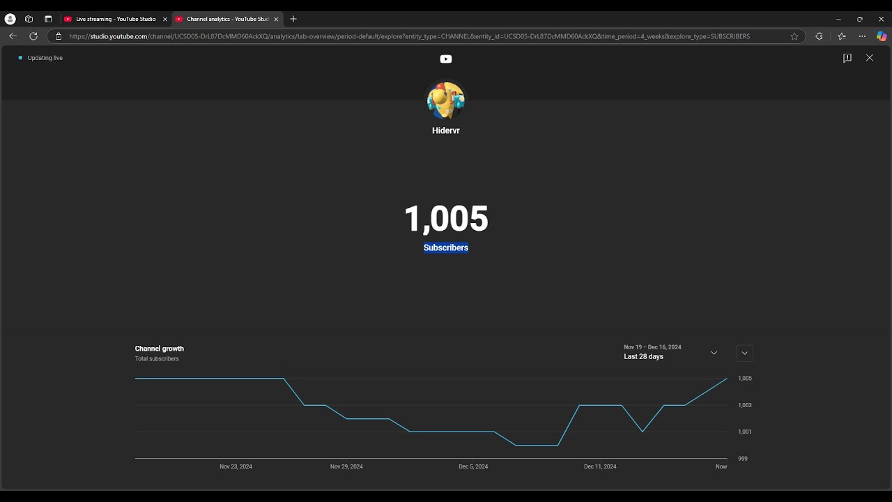 2k subscriber count! watch now to see it rise! - YouTube
