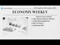Economy Weekly (10th August to 16th August, 2025)  by Nanki Baweja