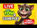 Talking Tom 2 Eating Challenge 🍕 | Funny Gameplay