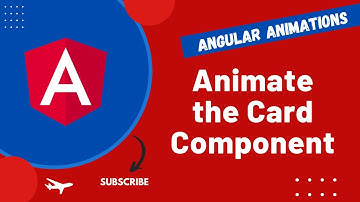 45. Animate the Card Component using translateX in Angular Animations Application - Angular16