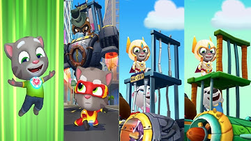 Talking Tom Hero Dash - Ultra Tom Discover all the heroes (Android/iOS) Gameplay