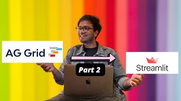 Using STREAMLIT with AG Grid Table - Interactive Table | Part 2/2