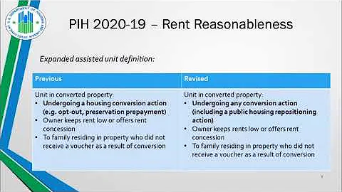 Presentation by the Program Office on Rent Reasonableness
