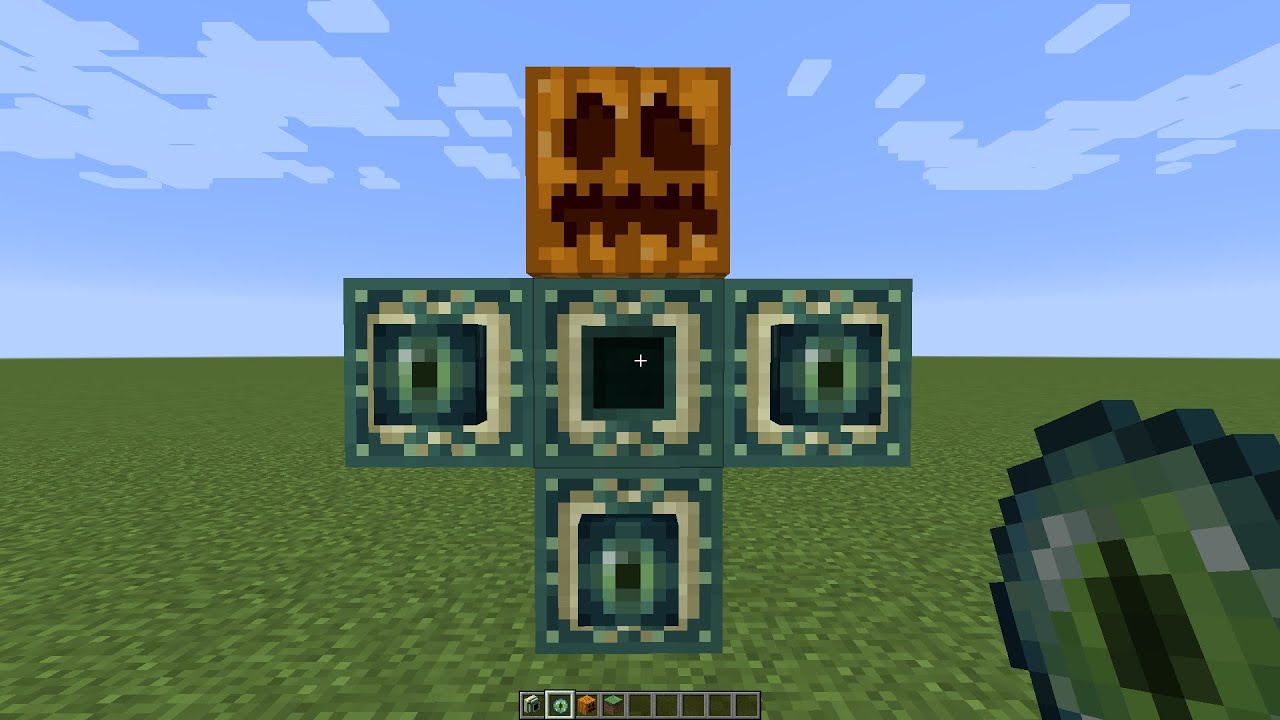 what if you create an ENDER GOLEM BOSS in MINECRAFT - YouTube