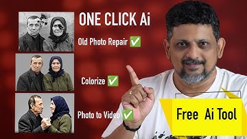 Restore Old Photos in 1 Click 👌👌– Free AI Tool! | Tamil Photography Tutorials