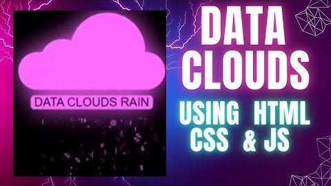 Data clouds Rain Animation Effects using CSS &Javascript.#css#javascript .