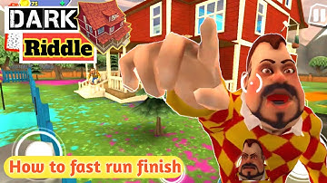 How to Fast Run Finish in Insane Mode - Dark Riddle