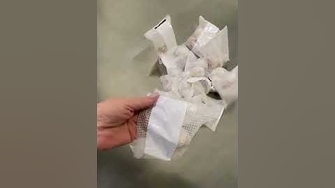 CAM putting Garlic in a Mesh Bag on a VFFS