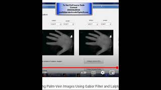 Human Identification Using Palm Vein Images Using Gabor Filter and Lalplacian Palm -MATLAB CODE