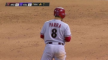 ARI@COL: Parra plates a run with his second double