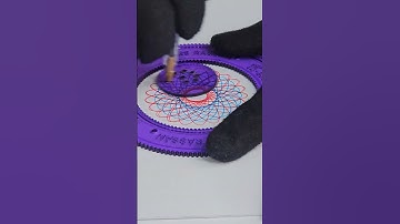 Mix Color Blue & Red #Spirograph #art #fun #short #asmr #spirograh #draw #drawing #video#funnyvideo