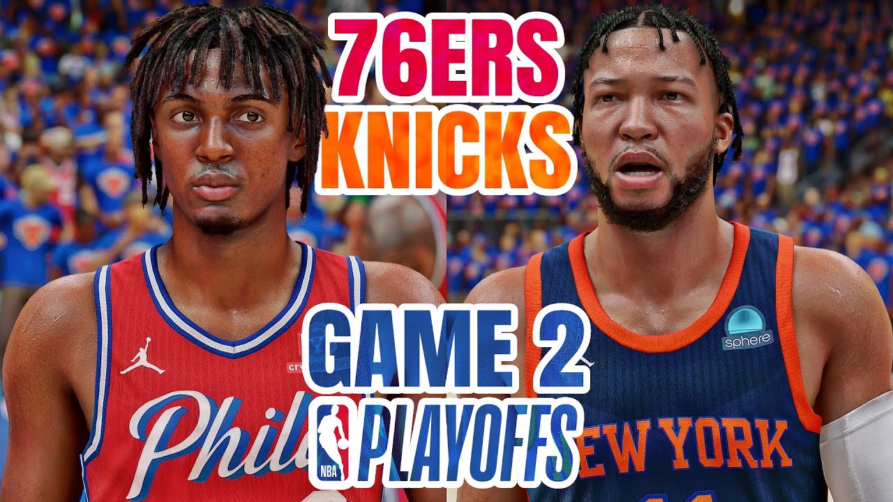 KNICKS vs 76ERS GAME 2 - 2024 NBA PLAYOFFS - NBA 2K24 (PS5) [4K UHD ...